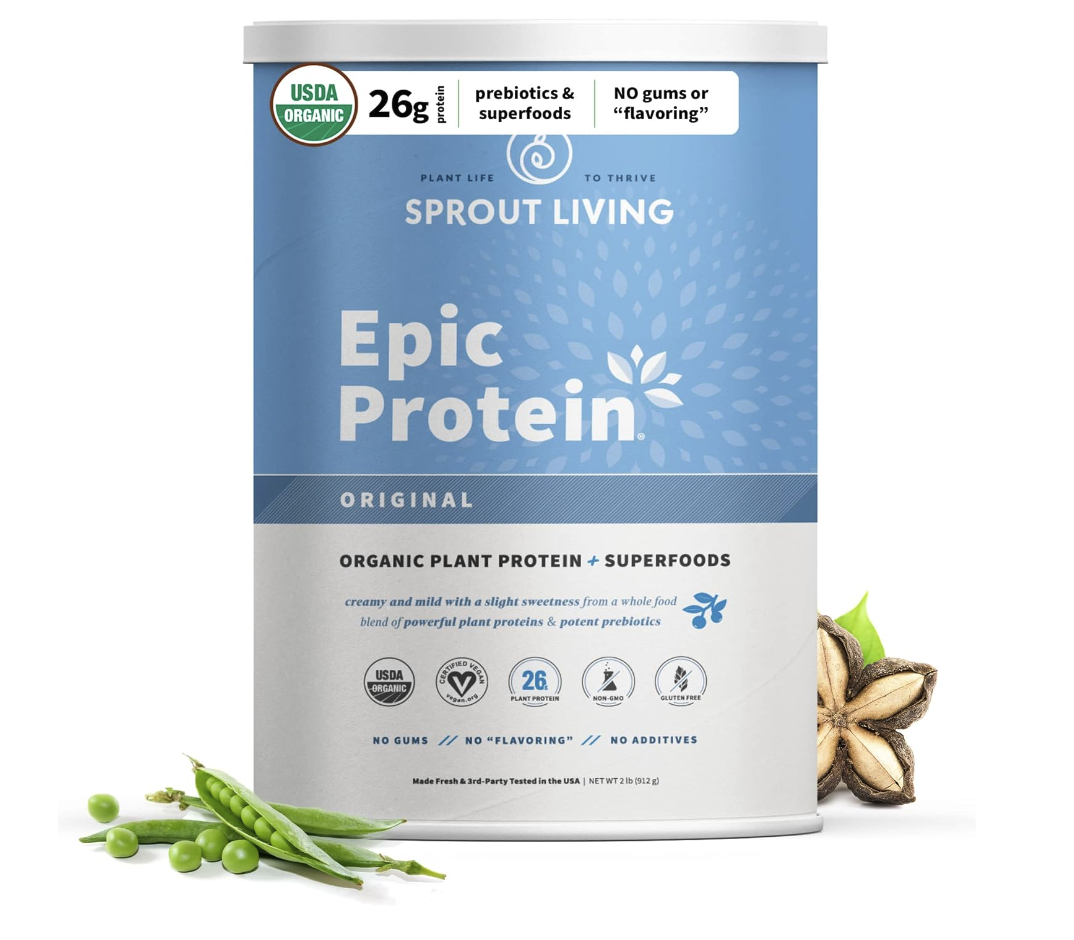 unflavored sprout living protein powder